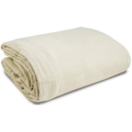 Canvas Drop Cloth (Size 6 x 9 Feet) Pack of 1 - Pure Cotton Drop Cloth – Painters Drop Cloth for Furniture & Floor Protection - All Purpose Thick Cloth Duck Canvas with Sturdy Double Stitched Edges