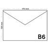 Netuno Pack of 100 Envelopes Nacre Black DIN B6 125