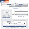 ToBeGreat 1 Pair Heavy Duty Drawer Slides 16 Inch 150
