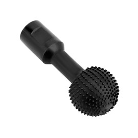 QWORK® Wood Carving Ball Mill Spherical Wood Carving Tools Carbon Steel for 115/125 Angle Grinder M14 Thread