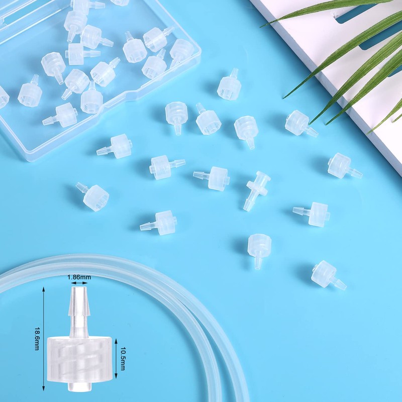 30pcs Syringe Adapter, Male Luer Lock 3/32 Inch Luer Lock