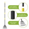 Rake for Leaves, Small Leaf Rake for Garden, 70-inch Adjustable