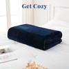 LINENOVA Fleece Throw Blanket for Couch, Sofa, Bed, Soft Lightweight