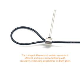 LORADAR Detachable Reusable Retractable Tether Strap - Tool-Free Dual-Loop System, 80lb 5ft, Anti-Loss Safety Design - Secure Your Gear, No More Lost Hardware! (2Pack, 5 Ft)