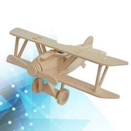 Toyvian School Crafts Wood Crafts Kids Crafts Bulk Pazzle for Adults Assemble Plane 3D Wooden Airplane Airplanes for Adults Airplane Kits Bamboo Aircraft Wood Toddler Three-Dimensional