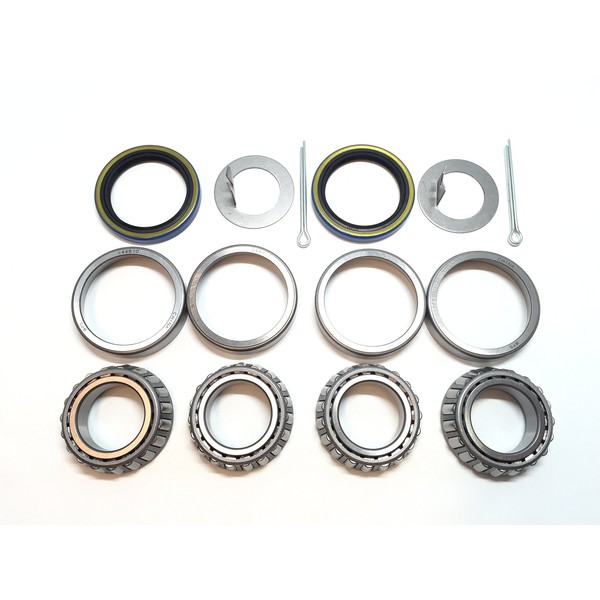 WPS Trailer Hub Wheel Bearing Kits L44649 L44610 Spindle 1.063'' (1 1/16-Inch) Grease Seal 15192TB I.D. 1.500'' for 2000# EZ Lube Axles