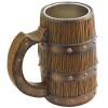 Lotus Wood Barrel Mug Design With Single Cigar Rest -