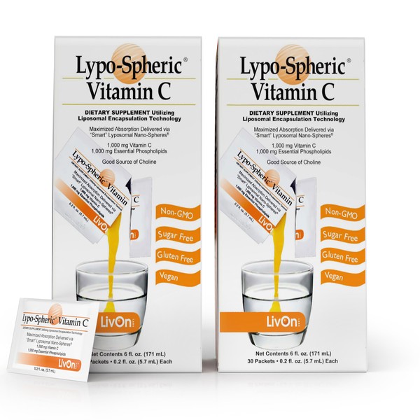 LivOn Laboratories Lypo–Spheric Vitamin C – 1,000 mg Vitamin C