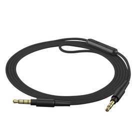 GEEKRIA Audio Cable with Mic Compatible with Sony WH-1000XM5 WH-1000XM4 WH-CH520 WH-CH720N WH-910N INZONE H5 Cable, 3.5mm Aux Replacement Stereo Cord with Inline Microphone (6 ft/1.7 m)