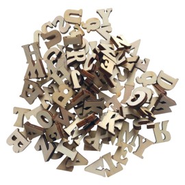 400pcs Mini Wooden Letters Wooden Letters Crafts Wooden Letters Wooden Alphabet Letters Small Wooden Alphabet Letters for Decoration Displays,Early Educational Learning,Signs and Arts (15mm)