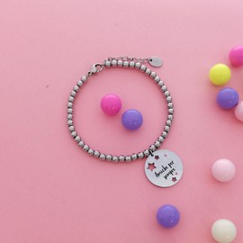 Aloha Stainless Steel Bracelets for Women with Sayings About Friendship Love Dreams 6cm, Stainless Steel