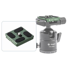 Fot💎40mm Universal Arca-Swiss Quick Release Plate Easy Tight Professional Ball Head Tripod Quick Removable Plate for DSLR Cameras & Heavy Lens Anti-Slip QR Plate QAL-40 (Green)