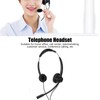 2.5mm Business Headset Binaural Corded Headset with HD Mic for
