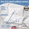 eBeddy Linens Pinch Pleated/Pintuck Pillow Cover sham Set of 2,