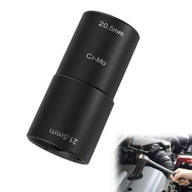 20.5mm & 21.5mm Double Head Wheel Nut Socket,1/2" Drive Impact Wrench Tool,Chrome Molybdenum Steel Wheel Nut Spanner,Lug Nut Socket Compatible with Ford/Land Rover