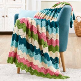 Herrschners Springtime Hues Afghan Crochet Kit