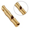 2pcs Brass Whistle Emergency Whistle EDC Loud Signal Whistle for