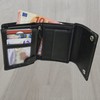 flevado Men's Wallet RFID Protection Trouser Chain Real Leather Portrait