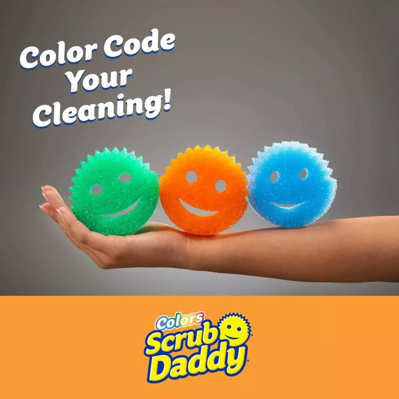 Scrub Daddy Two Pack Scrub Daddy Pack 6 Count Colors