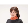 セルヴァン シルク綿ガーゼマスクネックウォーマー オレンジ