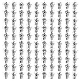 UMCHU Pack of 100 Curtain Clips, Stainless Steel Clips Hooks for Curtain