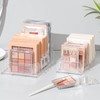 happykau Eyeshadow 2 Piece Storage 7 Compartments Cosmetic Storage Acrylic