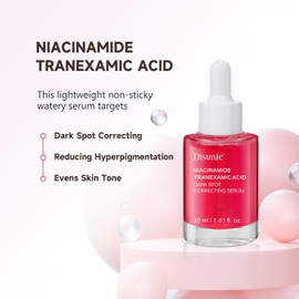 Suero De Ácido Niacinámico + Niacinamida, Corrector De Manchas Oscuras, Alfa-Arbutina + Hialuronato + Ceramidas, Hidratación Profunda, 30 Ml