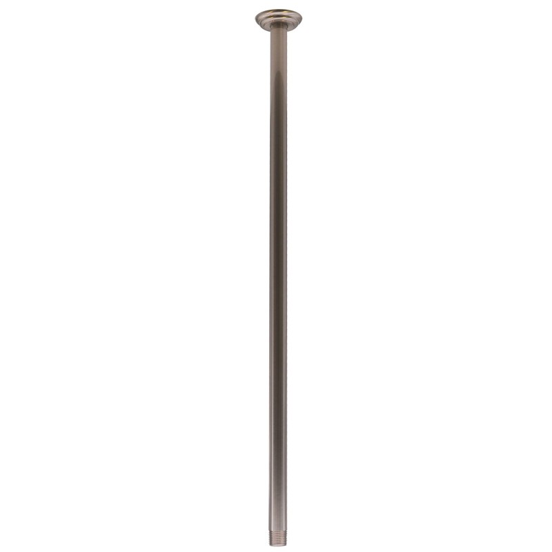 Westbrass A3624A-07 1/2" IPS x 24" Round Ceiling Mount Shower