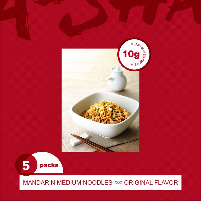 A-Sha Healthy Ramen Noodles With Original Soy Sauce - Chewy