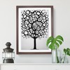Monochrome Tree Art No.1 Framed Print for Living Room Bedroom