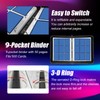 9-Pocket Card Binder Compatible with PTCG Cards,TCG Cards Holder,Trading Card