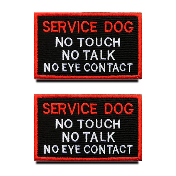 2 Pieces Warning: Service Dog No Touch No Talk Warning