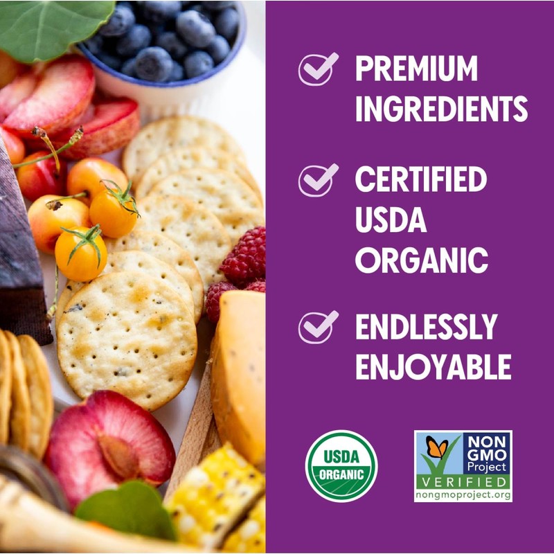 Milton's Organic Crackers, Multi-Grain - Certified Organic, Non-GMO Project Verified,