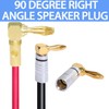 XINTAIHELE Speaker Wire Banana Plugs 90 Degree Speaker Banana Terminals