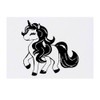 'Happy Unicorn' Temporary Tattoo - Water Resistant, Skin-Safe, Non-Toxic Transfer