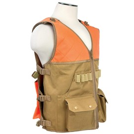 Hunting Vest/Blaze Orange And Tan
