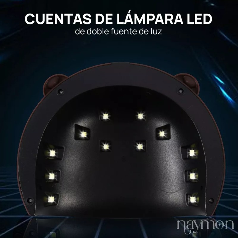 Naymon Lampara Led Uv Uñas Acrilico Gelish Secador Spa Profesional