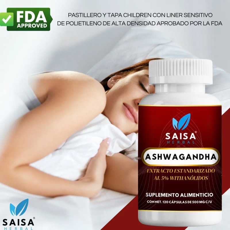Ksm 240 Cápsulas Antiestrés Natural Reduce Cortisol Suplemento Saisa Herbal