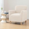 CRFATOP Stretch Mid Century Modern Armchair Slipcover 1-Piece Solid Accent