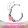 Mikovivi 4pcs Nose Rings, Stainless Steel 18g L Shaped Nose