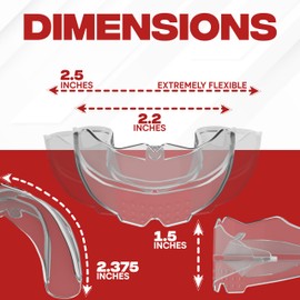 SAFE GRIN Braces Mouth Guard for Sports - Premium Silicone Upper & Lower Teeth Protection for Sports - Football, Lacrosse, Hockey, Baseball -Fit for Youth and Teens - Youth Mouthguard for Braces