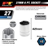 Performance Tool W32227 Size: 1/2 Dr 27mm 6pt Socket