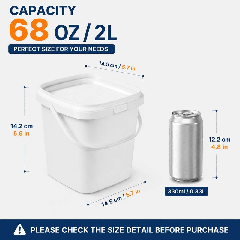 24 Pack Ice Cream Containers-Plastic Food Containers with Lids 68
