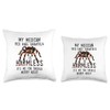 Spider Lover Arachnid Cobweb Terrarium Tarantula Throw Pillow