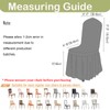 Qubjus 6 Pack Stretch Spandex Dining Chair Covers with Skirt