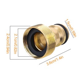 YYTECH Universal Tap Connector, Hose Adapter, Tap Adapter, Hose Coupling, Garden Hose Connector, Pack of 2