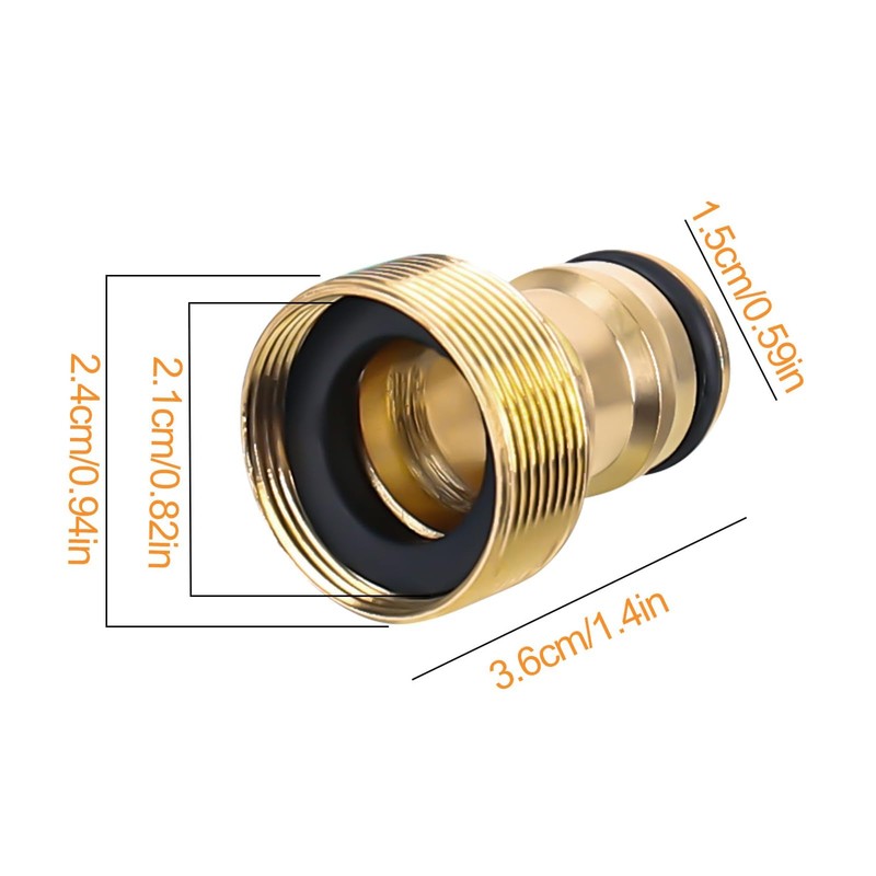 YYTECH Universal Tap Connector, Hose Adapter, Tap Adapter, Hose Coupling,