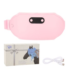 Portable Cordless Heating Pad 6 Heat Vibration Levels Reduce Pain USB Charging Uterus Massage Belt