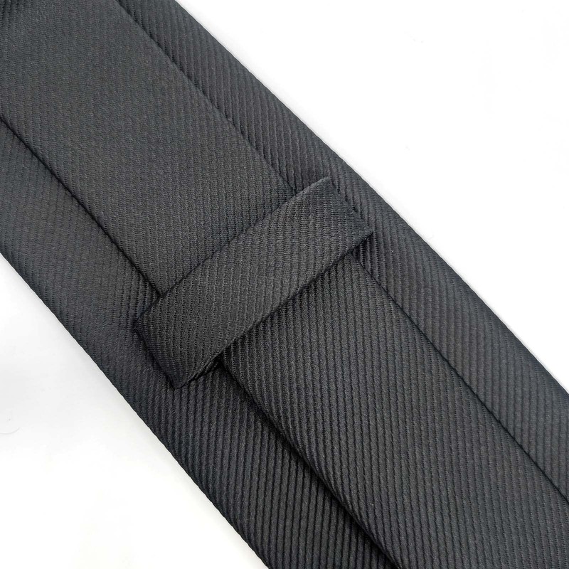 Classic Black Mens Solid Ties Neckties for Men Formal Neck