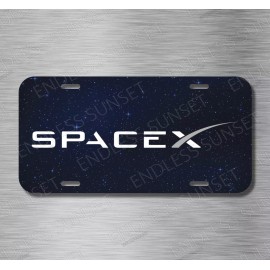 Amel Space X Rocket Space Exploration Nasa Satellites   License Plate Front Auto Tag